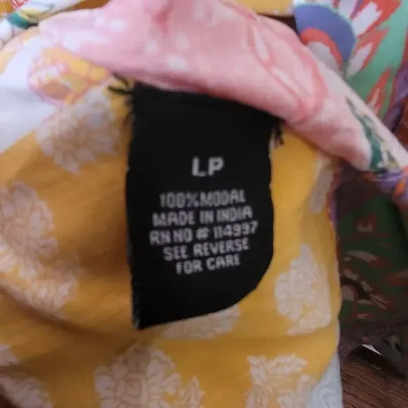 NWT Tolani Collection Patchwork Raelyn Boho Open Kimono Womens Sz Large Petite - Picture 7 of 8